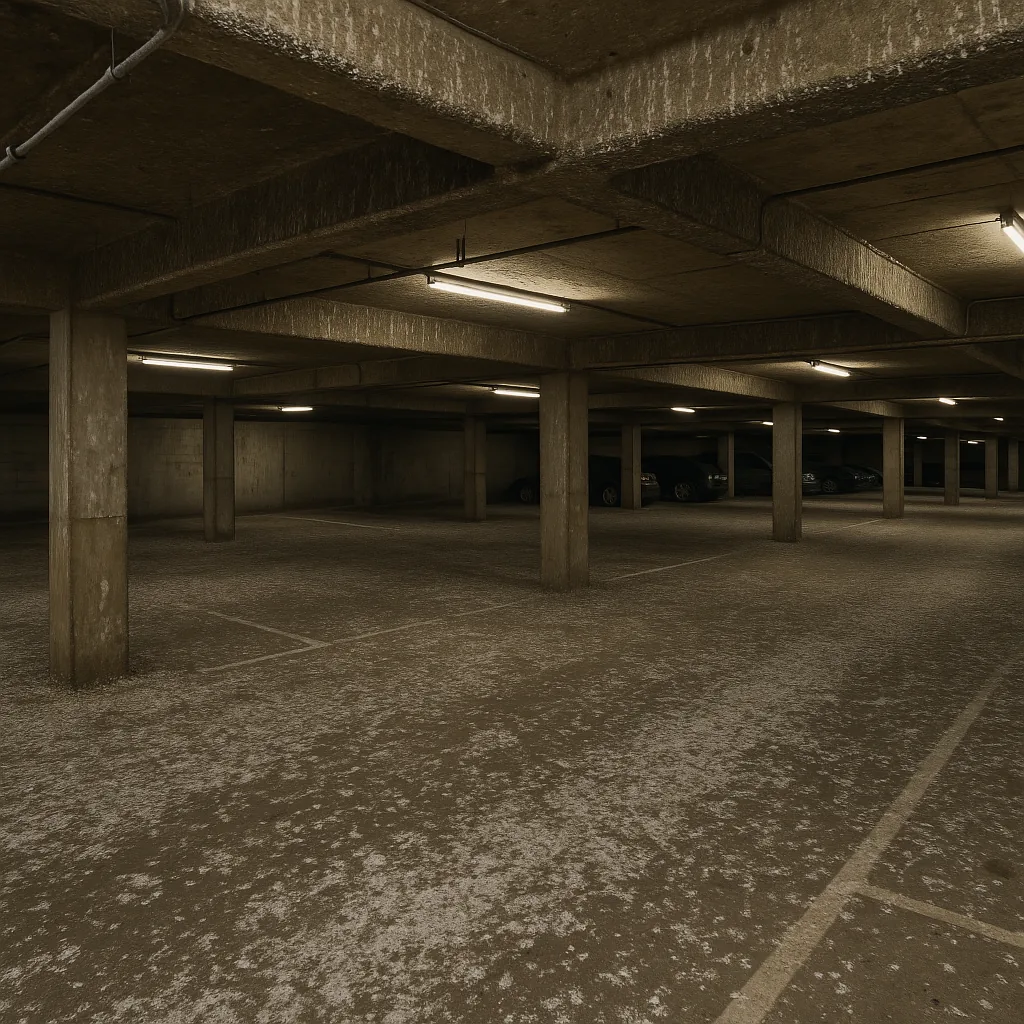 Avant — Parking couvert d'une copropriété